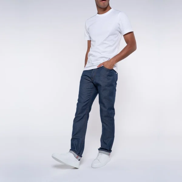 dernière tendance 1083 JEANS DROIT 101 Coton Bio Denimoriginal Bleu Homme 3