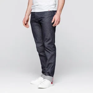 1083 JEANS DROIT 101 Coton Bio Superdenim Bleu Homme en promotion 10