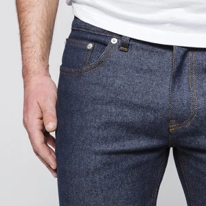 1083 JEANS AJUSTE 103 Coton Bio Superdenim Flex Indigo Brut Homme vente à bas prix 17