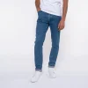 1083 JEANS AJUSTE 103 DELAVE Coton Bio Superdenim Flex Océan Homme mode tendance 14