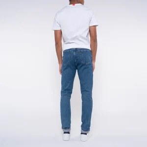 1083 JEANS AJUSTE 103 DELAVE Coton Bio Superdenim Flex Océan Homme mode tendance 11