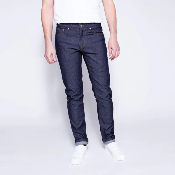 1083 JEANS VELOTAF AJUSTE 103 RACER Coton Bio Superdenim Flex Indigo Brut marque pas cher 1