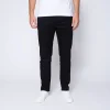 garantis authentique 1083 JEANS SLIM 104 FUSELÉ Coton Bio Microdenim Doubleflex Uni Noir 16