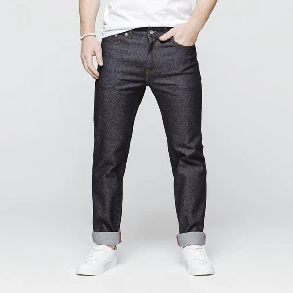 Satisfait ou Remboursé 1083 JEANS AJUSTE 105 ATHLETIQUE Coton Bio Superdenim Flex Indigo Brut 1