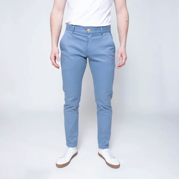 Acheter 1083 CHINO AJUSTE 163 Coton Bio Filidenim Flex Uni Bleu Horizon Homme 1