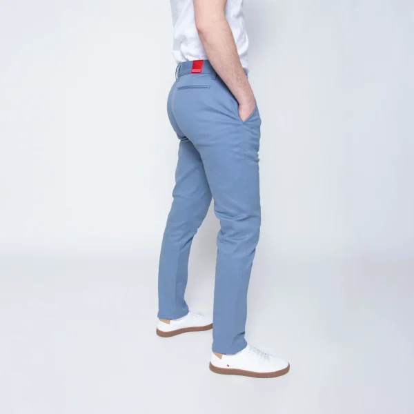 Acheter 1083 CHINO AJUSTE 163 Coton Bio Filidenim Flex Uni Bleu Horizon Homme 4