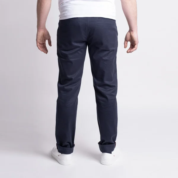 1083 CHINO AJUSTE 163 Coton Bio Filidenim Flex Uni Bleu Marine Homme belle 5