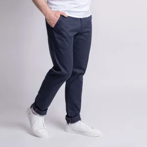 1083 CHINO AJUSTE 163 Coton Bio Filidenim Flex Uni Bleu Marine Homme belle 14