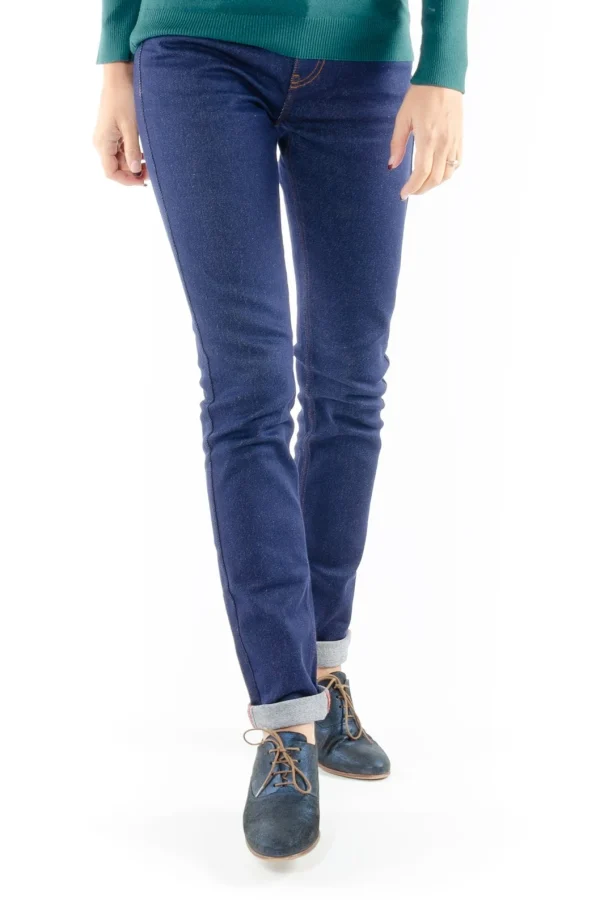 livraison la plus rapide 1083 JEANS AJUSTE 203 Coton Bio Superdenim Flex Bleu Femme 1