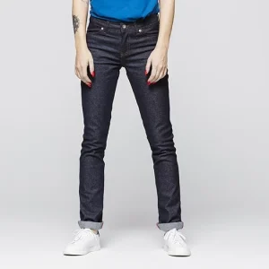 soldes ligne 1083 JEANS AJUSTE 203 Coton Bio Superdenim Flex Indigo Brut Femme 21