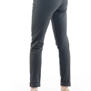 1083 JEANS SLIM 204 FUSELE Coton Bio Filidenim Flex Uni Anthracite Femme de garantie authentique 10