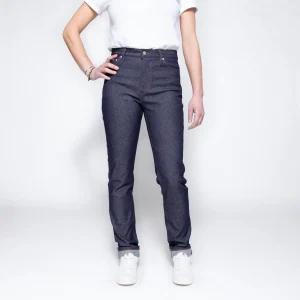 garantie de qualité 1083 JEANS SLIM 254 FUSELE SAINT JAMES Taille Haute Coton Bio Indigo Brut 13