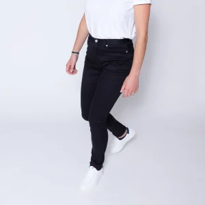 aux meilleurs prix 1083 JEANS SKINNY 257 Taille Haute Coton Bio Microdenim Doubleflex Uni Noir 8