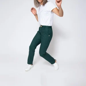 1083 CHINO AJUSTE 263 Coton Bio Filidenim Flex Uni Vert Emeraude Femme dernière tendance 14