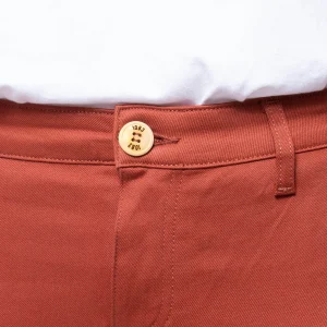 1083 CHINO SLIM 264 FUSELE Coton Bio Filidenim Flex Uni Terracotta Femme pas cher 21