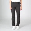 soldes pas cher 1083 CHINO SLIM 264 FUSELE Coton Bio Filidenim Flex Uni Anthracite Femme 16