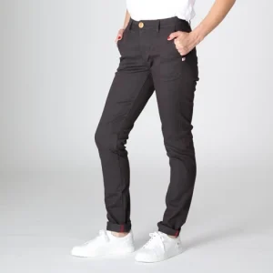 soldes pas cher 1083 CHINO SLIM 264 FUSELE Coton Bio Filidenim Flex Uni Anthracite Femme 11