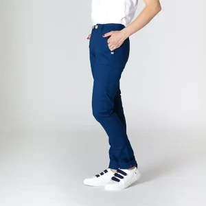 mode pas cher 1083 CHINO SLIM 264 FUSELE Coton Bio Filidenim Flex Uni Bleu Femme 8