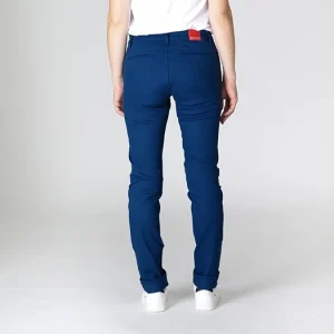 mode pas cher 1083 CHINO SLIM 264 FUSELE Coton Bio Filidenim Flex Uni Bleu Femme 10