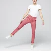 Nouvelle tendance 1083 CHINO SLIM 264 FUSELE Coton Bio Filidenim Flex Uni Peche Femme 28