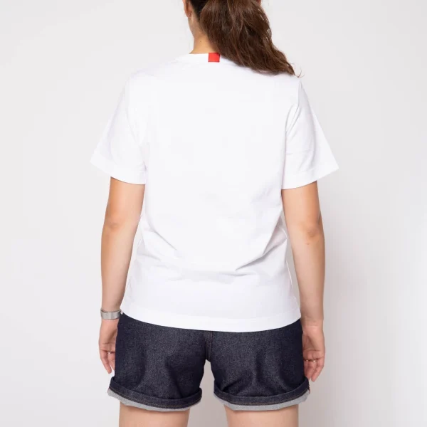 magasin pour 1083 T-SHIRT DROIT 404 UNI Coton Bio Blanc Femme 3