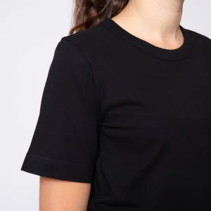 1083 T-SHIRT DROIT 404 UNI Coton Bio Noir Femme en ligne officielle 11