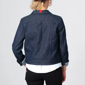 1083 VESTE DROITE 602 Coton Bio Superdenim Flex Indigo Brut Femme magasins pas chers 14