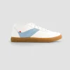 1083 SNEAKERS BASSES 901 Coton Bio Cuir Blanc/ciel Unisexe prix abordable 22