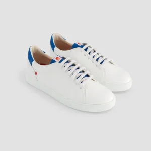 1083 SNEAKERS BASSES 912 Cuir Blanc/bleu Roi Unisexe boutique paris 8