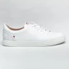 1083 SNEAKERS BASSES 912 Cuir Blanc/nature Unisexe belle 10