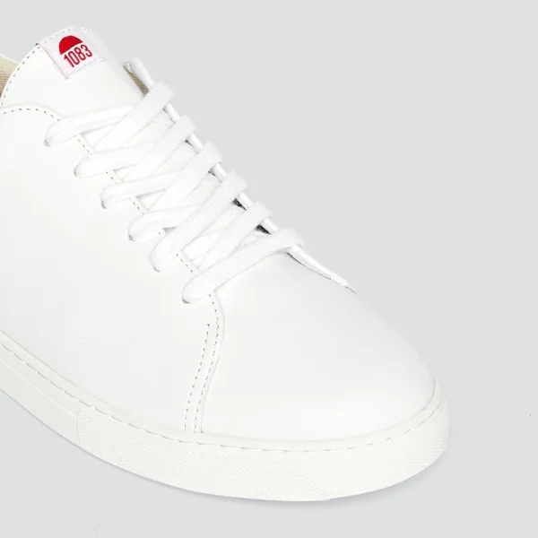 1083 SNEAKERS BASSES 912 Cuir Blanc/rouge Unisexe Pas Cher soldes France 3