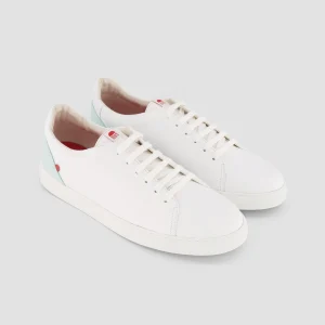 shopping pas cher 1083 SNEAKERS BASSES 912 Cuir Blanc/vert D’eau Unisexe 10