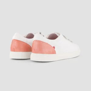 1083 SNEAKERS BASSES 913 Cuir Blanc/corail Unisexe boutique en ligne 11