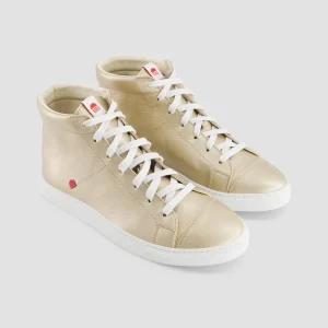 vente luxe pas cher 1083 SNEAKERS MONTANTES 951 Cuir Doré Unisexe 11