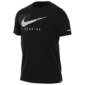 Nike – Dri-Fit UV Miler Run Division S/S Graphic Top – T-shirt De Running Service Clients Dédié 12