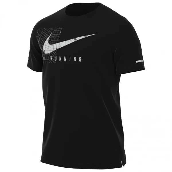 Nike – Dri-Fit UV Miler Run Division S/S Graphic Top – T-shirt De Running Service Clients Dédié 4