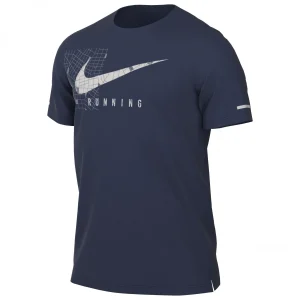 Nike – Dri-Fit UV Miler Run Division S/S Graphic Top – T-shirt De Running Service Clients Dédié 14