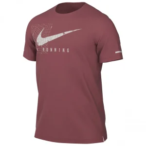 Nike – Dri-Fit UV Miler Run Division S/S Graphic Top – T-shirt De Running Service Clients Dédié 18