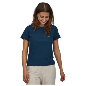 Patagonia – Women’s Clean Climb Bloom Pocket Responsibili – T-shirt soldes 14