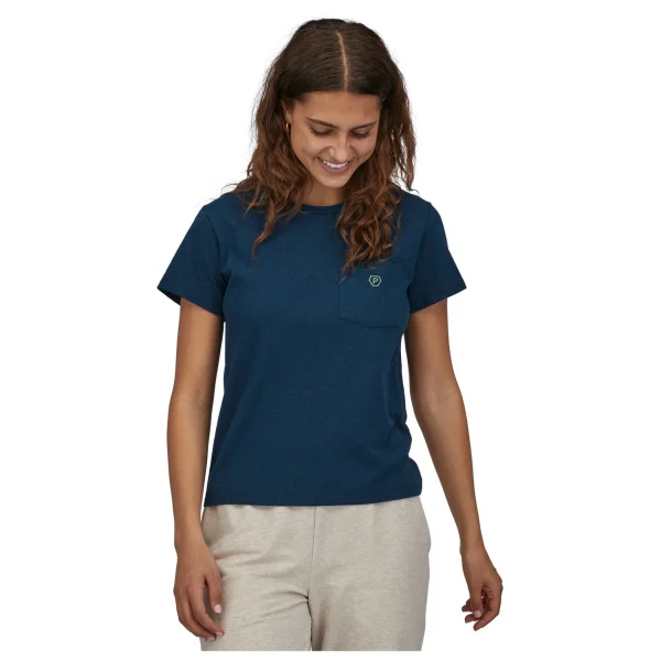 Patagonia – Women’s Clean Climb Bloom Pocket Responsibili – T-shirt soldes 5