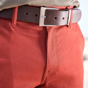 france en ligne 1083 CHINO AJUSTE 163 Coton Bio Filidenim Flex Uni Terracotta Homme 24