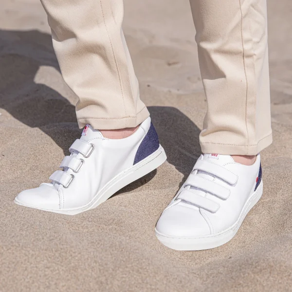 achetez 1083 SNEAKERS BASSES 913 Cuir Blanc/superdenim Unisexe 6