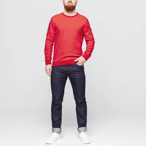 grossiste en ligne 1083 SWEAT 303 BOB LA GENTLE FACTORY Coton Recycle Rouge Homme 14