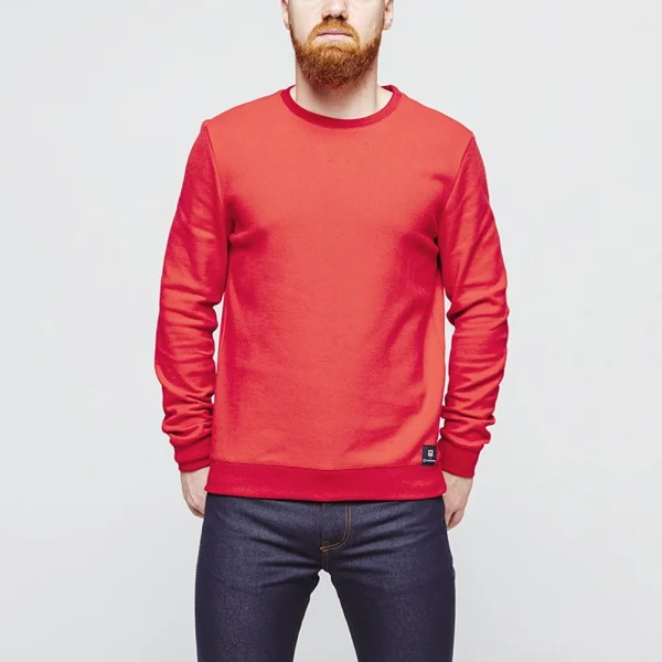 grossiste en ligne 1083 SWEAT 303 BOB LA GENTLE FACTORY Coton Recycle Rouge Homme 1